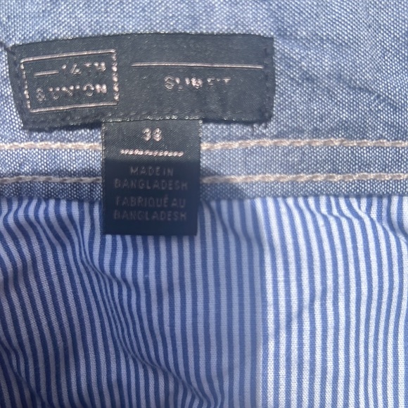 14th & UNION SLIM SHORTS -NWT- MENS TAN/BEIGE 36 - Picture 4 of 4